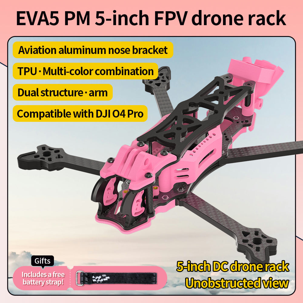 5-Inch FPV Drone Frame - Carbon Fiber & CNC Aluminum for DJI O4 / O3 / Vista (DC & XH Styles)