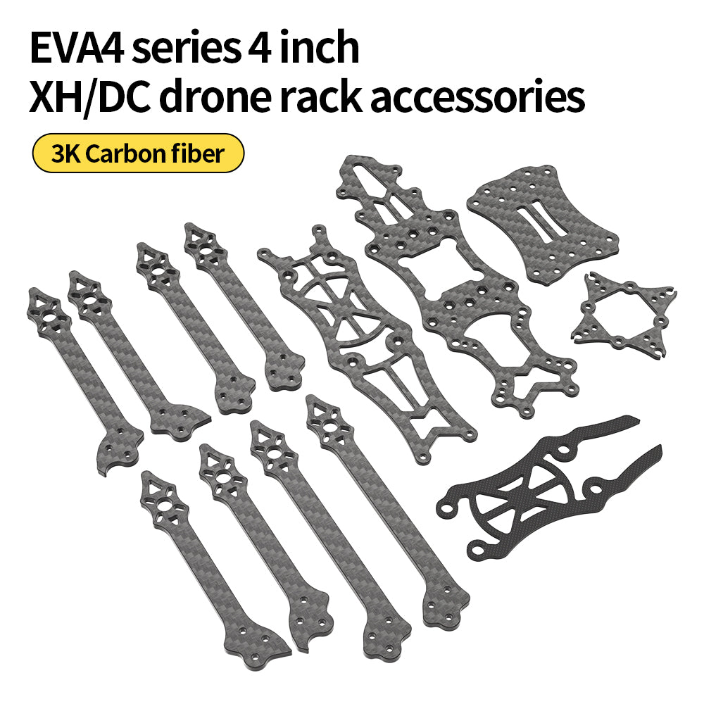 EVA4 4 Inches FPV Racing Drone All Carbon Fiber DC XH Rack Consumable Accessories