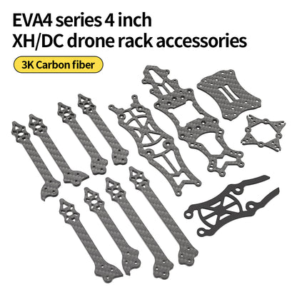 EVA4 4 Inches FPV Racing Drone All Carbon Fiber DC XH Rack Consumable Accessories