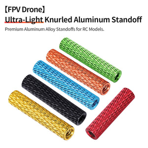 M2 M3 Aluminum Alloy Textured Round Aluminum Column RC UAV FPV Quadcopter Connecting Column Aluminum Tube Support Column