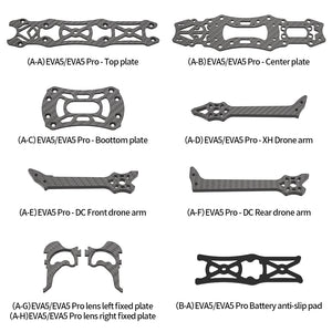 EVA5/EVA5 PRO 5 Inches FPV Racing  Drone All Carbon Fiber DC XH Rack Accessories