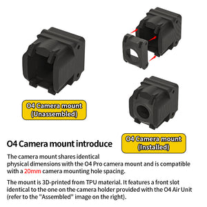 PFV DJI accessories O4 Air Unit lite drone camera modification shell, image transmission fixed bracket, cooling kit