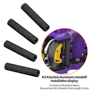 M2 M3 Aluminum Alloy Textured Round Aluminum Column RC UAV FPV Quadcopter Connecting Column Aluminum Tube Support Column