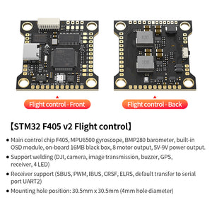 F405 BLS 50A 55A 60A 30x30 4in1 ESC BLHeli_S drone FPV controller w/External Capacitor DSHOT300/600 3-6S LiPo iNAV Betaflight