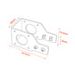 Y Axis Nema 17 42 Stepper Motor Mounting Bracket 2040 4040 Euro standard V slot aluminum profile
