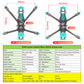4-inch FPV drone frame kit, XH wheelbase 180mm, DC wheelbase 186mm, carbon fiber quadcopter frame with 3mm arm