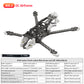 4-inch FPV drone frame kit, XH wheelbase 180mm, DC wheelbase 186mm, carbon fiber quadcopter frame with 3mm arm