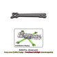 Freestyle & Racing 4-Inch FPV Frame Carbon Fiber & Aluminum For DJI O4 / O4 Pro / O3 / Vista Tough & Impact Resistant Must-Have For Beginner